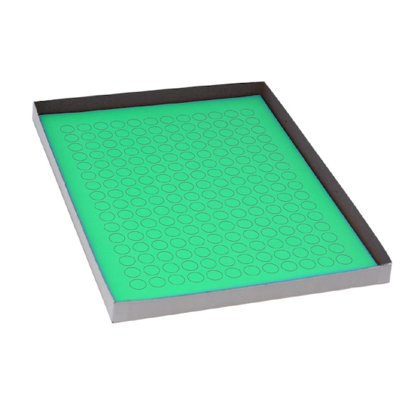 Globe Scientific Label Sheets, Cryo, 13mm Dots, for 1.5-2mL Tubes, 20 Sheets, 192 Labels per Sheets, Green, 3840PK - LCS-D13G