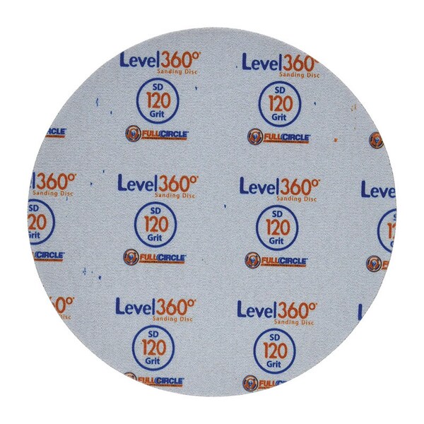 Full Circle Full Circle Level 360 8.75 in. Aluminum Oxide Hook and Loop Sanding Disc 120 Grit Very Fine 5 pk - SD120-5