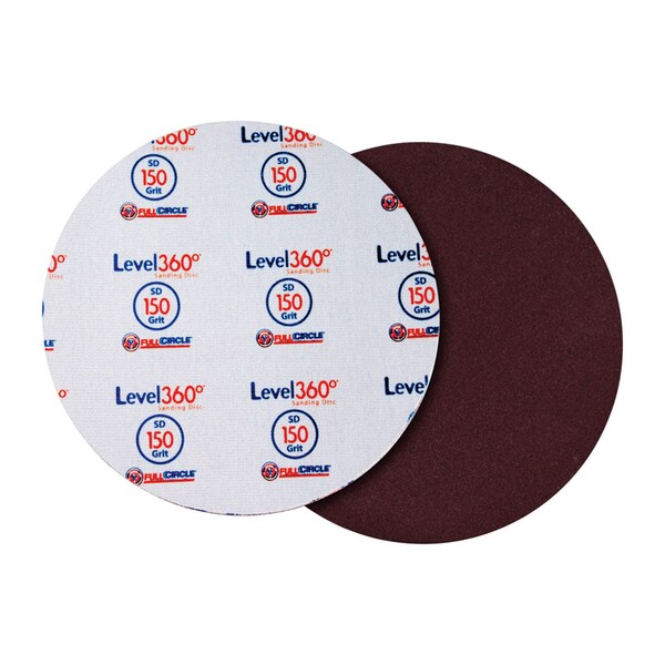 Full Circle Full Circle Level 360 8.75 in. Aluminum Oxide Hook and Loop Sanding Disc 150 Grit Very Fine 5 pk - SD150-5