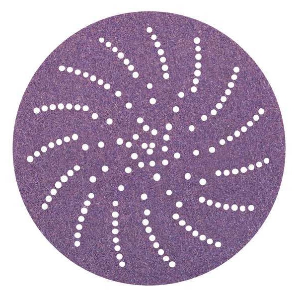 3M Cubitron Hook-and-Loop Sanding Disc, 5" Dia, Multi-Hole, Precision Shaped Ceramic, 120+ Grit, Open Coat Type - 7100045071