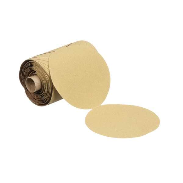 3M Sanding Sheet, 3 in Dia, Non-Vacuum, Aluminum Oxide, P220 Grit, Open Coat Type, 236U - 7000119281