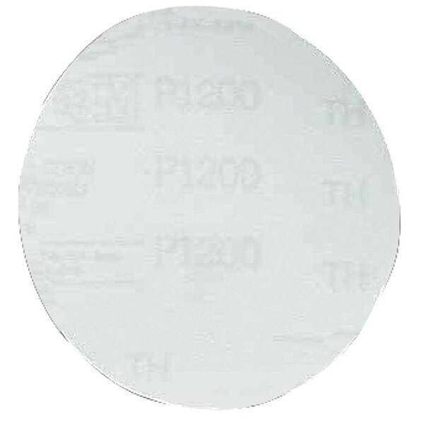 3M Hook-and-Loop Sanding Disc, 6" Dia, No Hole, Aluminum Oxide, P600 Grit, Coated Type, 260L - 60650034972