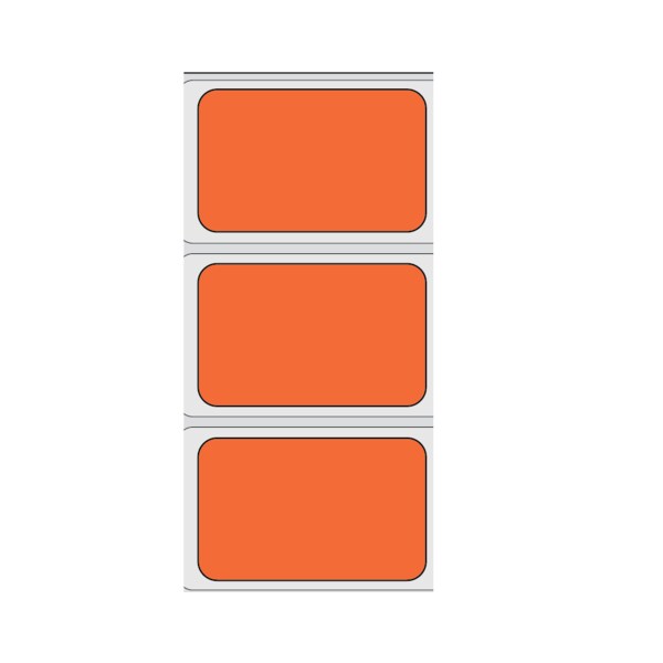 Nevs Direct Thermal Piggy Back Label, Strip Style 1-up 13/16" x 1-11/16" - CS-PB-T-OS