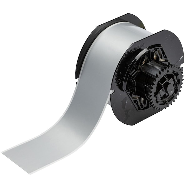Brady Product Identification Label Tape for B30 Printers - Metallized Polyester 2in Gloss Finish - B30C-2000-434