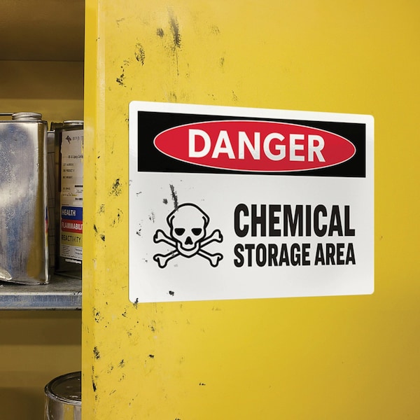 Avery Surface Safe Removable Label Safety Sign, Inkjet/Laser, 5x7, Wht, PK30 - 61511