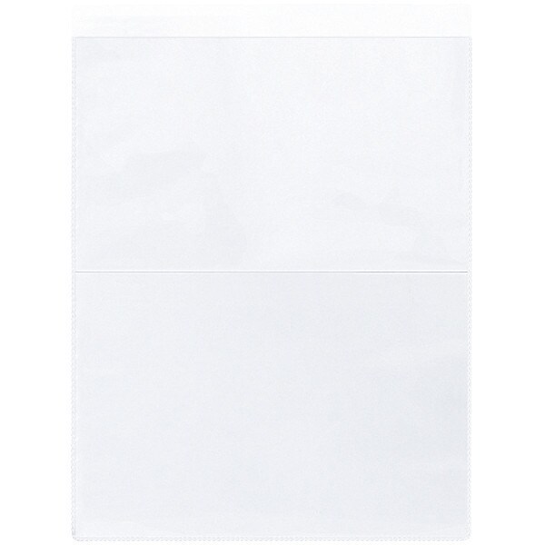 Partners Brand Top Loading Self-Adhesive Holder, 12 in Inside Lg, 9 in Inside W, 10 in Inside H, Clear, Vinyl - JTH254