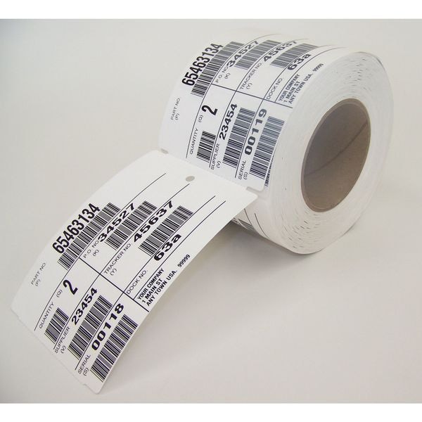 Badger Tag & Label Thermal Transfer Tag, White, PK500, 102 - 102