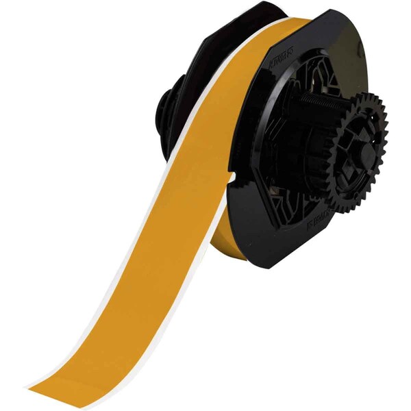 Brady All Weather Permanent Adhesive Vinyl Label Tape for B30 Printers - 1.125 in. Ochre - B30C-1125-595-OC