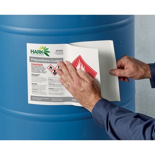 Avery 8-1/2" x 11" GHS Chemical Labels for Laser Printers, 50 labels/50-sheets - 7278260501