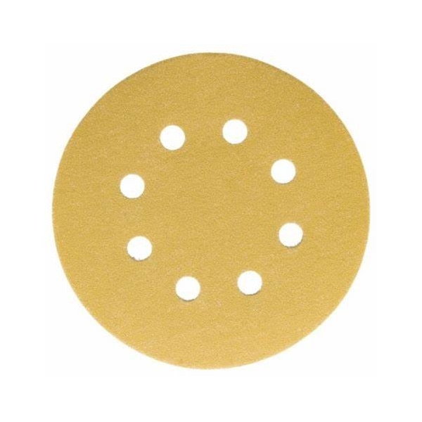 Sunmight Usa Gold - 5'' 8 Hole Grip Disc Grit 150, 50PK - 58109