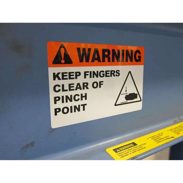 Labeltac LabelTac 4 and Pro Model Die-Cut Warning OSHA Header Roll 3in x 5in, 200 labels per roll - LT35WARN
