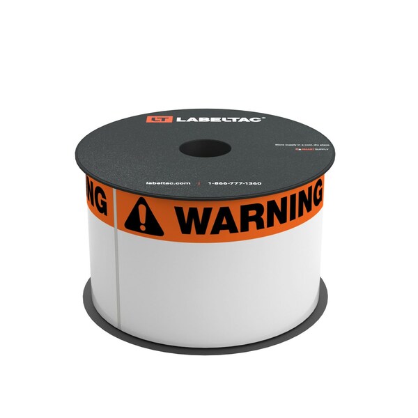 Labeltac LabelTac 4 and Pro Model Die-Cut Warning OSHA Header Roll 3in x 5in, 200 labels per roll - LT35WARN