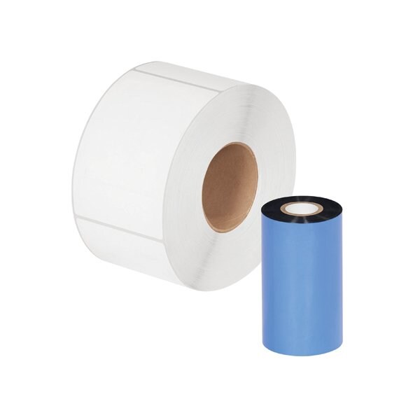Bsc Preferred 4.33'' x 984' Black Zebra Thermal Transfer Ribbons - Wax, 24PK - BUY00015145