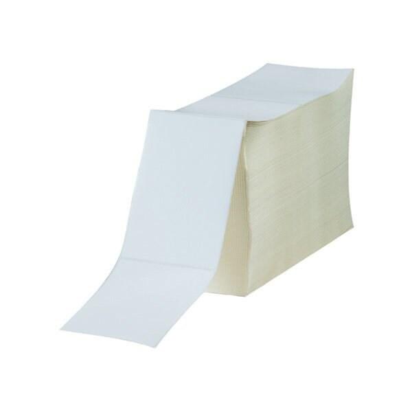 Bsc Preferred 4 x 6'' White Fanfold Thermal Transfer Labels, 5000PK - BUY00025548