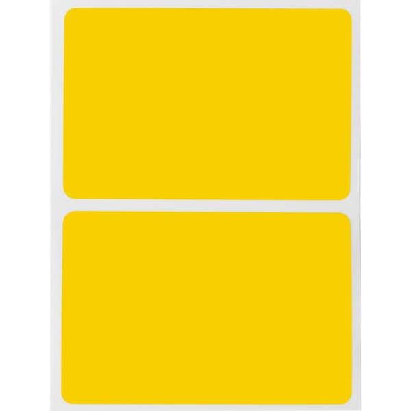 Brady Harsh Environment Multi-Purpose Polyester Labels for 3 in. Core Printers - 2 in. x 3 in. Yellow - THT-19-423-1-YL