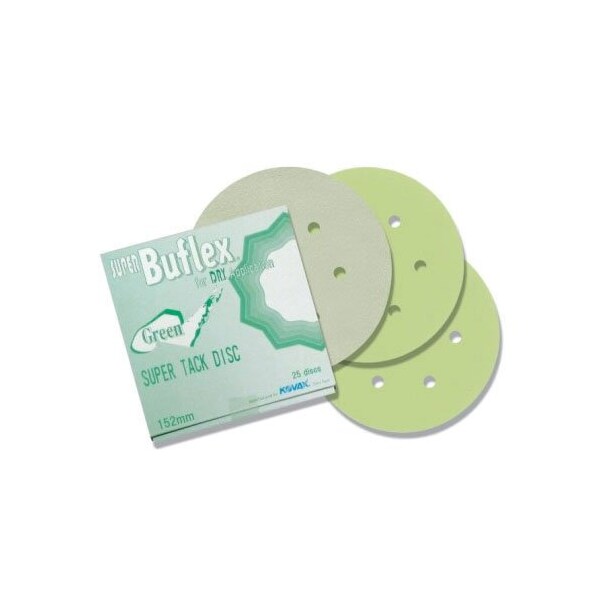 Eagle Abrasives 6'  DRY Super Buflex Discs - Green, 25005, 25PK - 193-1535