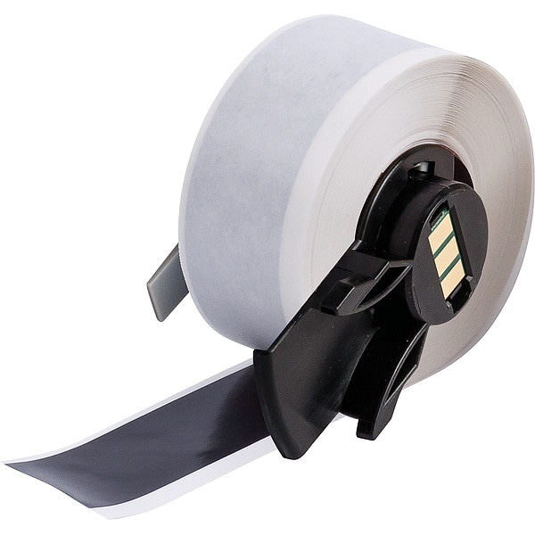 Brady Label, 1 in W, Outdoor, Black - M6C-1000-439-BK