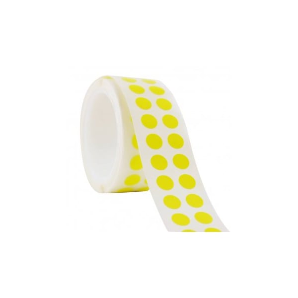 Diversified Biotech Tough-Spots, 3/8" Dia, Yellow, 1000/pk, 1000PK - 247106Y