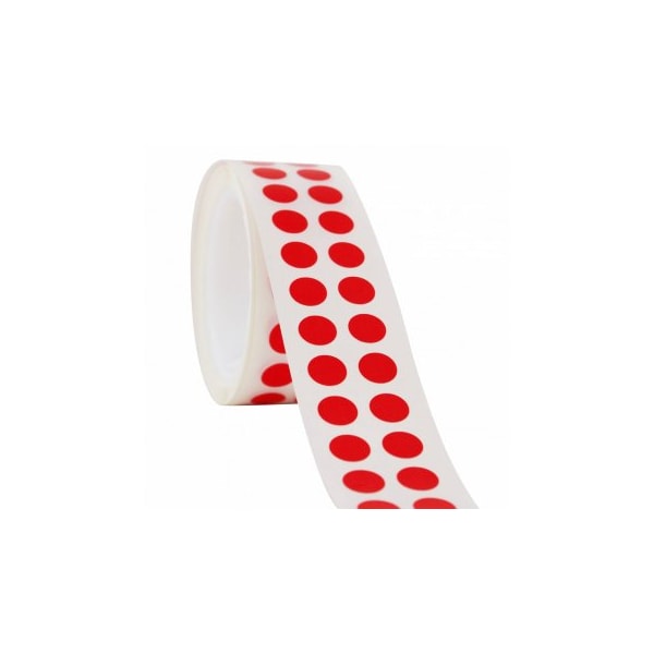 Diversified Biotech Tough-Spots, 3/8" Dia, Red, 1000/pk, 1000PK - 247106R