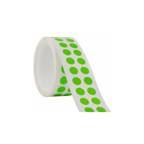 Diversified Biotech Tough-Spots, 3/8" Dia, Green, 1000/pk, 1000PK - 247106G