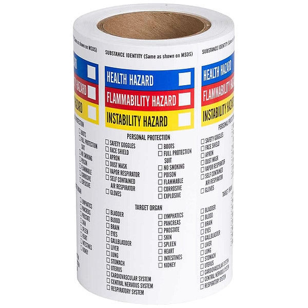Brady NFPA Label, Paper, 8 In.H, 3 In.W, PK500 - 99177