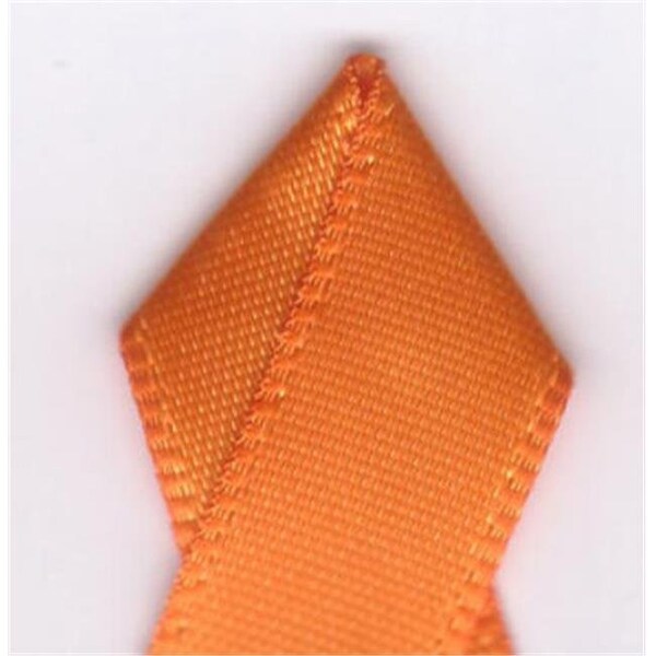 Papilion Papilion R074400060668100Y .25 in. Double-Face Satin Ribbon 100 Yards - Tangerine - R074400060668100Y