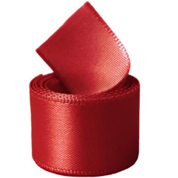 Papilion Papilion R07430538025250YD 1.5 in. Single-Face Satin Ribbon 50 Yards - Hot Red - R07430538025250YD