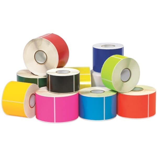 Bondad 5 x 7 in. Fluorescent Orange Inventory Rectangle Labels - Roll of 500 - BO2822166