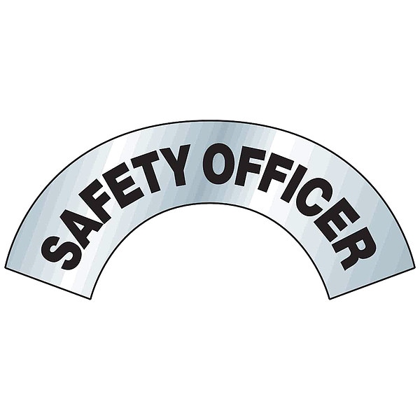 Brady Label, Safety, Black/Silver, 3inHx6-7/8inW - 28720