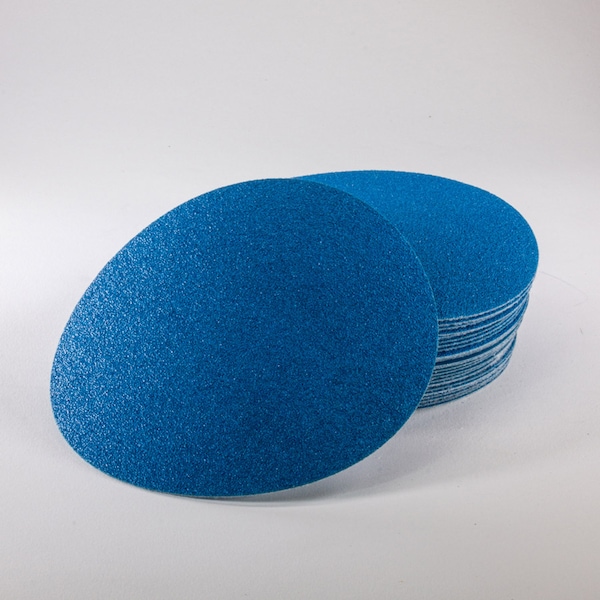 Uneeda 6 in Dia, No Holes, Aluminum Oxide, 400 Grit, Coated Type - M-172865