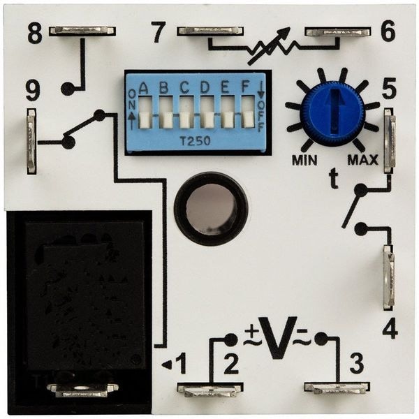 Relevador de tiempo encapsulado Macromatic, 10A, relevador, 0.1 seg. - THR-3836U