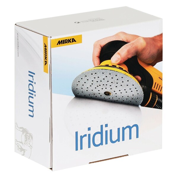 Mirka Abrasives IRIDIUM 6in Grip 121H 800, 50 Discs/Box, 50PK - 24-6MH-800
