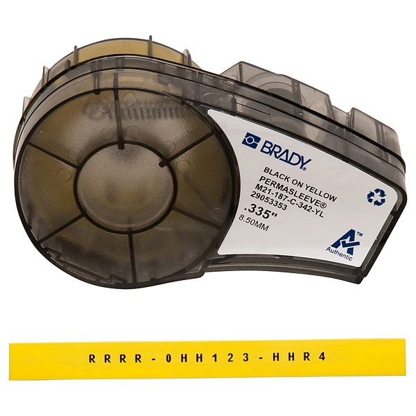 Brady Wire Marking Sleeves, Black/Yellow - M21-187-C-342-YL