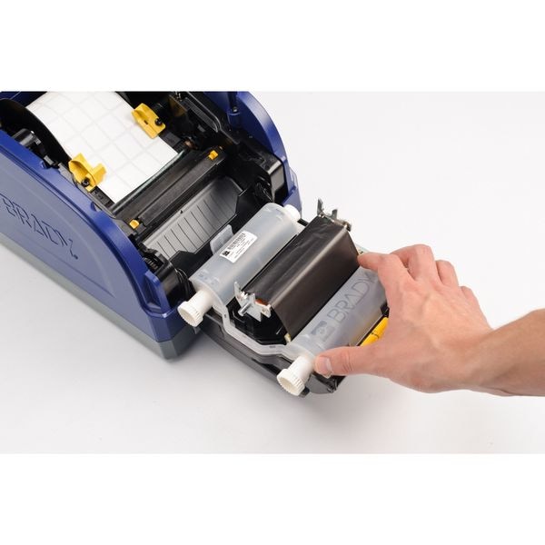 Brady Label Printer Ribbon, B30 Series, White, 4.33 in W x 200 ft L - B30-R10000-WT