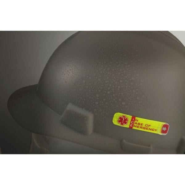 Vital Id Hard Hat I.D, Yllw, 1/2in.Hx2-3/4in.W, PK25 - WSID-01