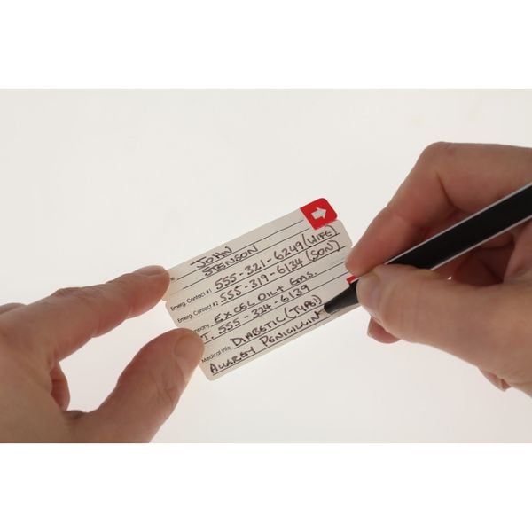 Vital Id Hard Hat I.D, Yllw, 1/2in.Hx2-3/4in.W, PK25 - WSID-01
