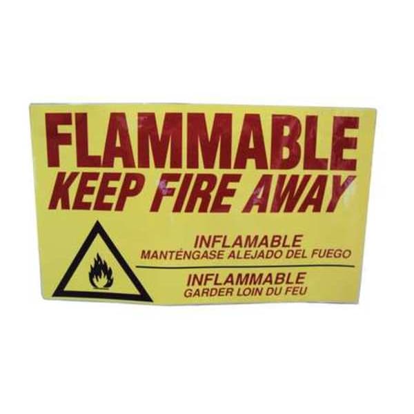 Eagle Mfg Safety Cabinet Label, 14 In. H, 9 In. W - C97D