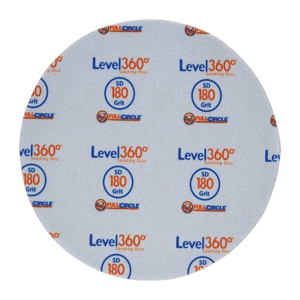 Full Circle Full Circle Level 360 8.75 in. Aluminum Oxide Hook and Loop Sanding Disc 180 Grit Very Fine 5 pk - SD180-5