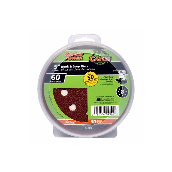 Gator Finishing 50PK 58HoleHL 60G Disc - 4345