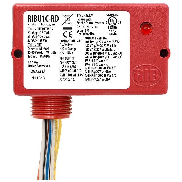 Dispositivo Funcional- Relé Encapsulado RIB, 10A, SPDT - RIBU1C-RD
