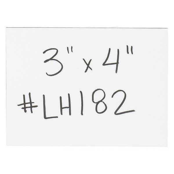 Partners Brand Warehouse Labels, Magnetic Strips, 3" x 4", White, 25/Case - LH182