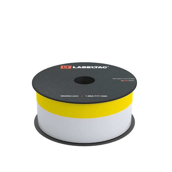 Labeltac Printable Cable Wraps 2in x 70ft, 0.5in Printable LT4/LTPX, Yellow - LT201WW