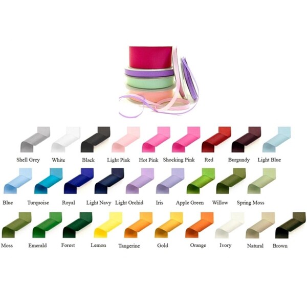 Papilion .88 in. Grosgrain Ribbon 100 Yards - Spring Moss - PA394738