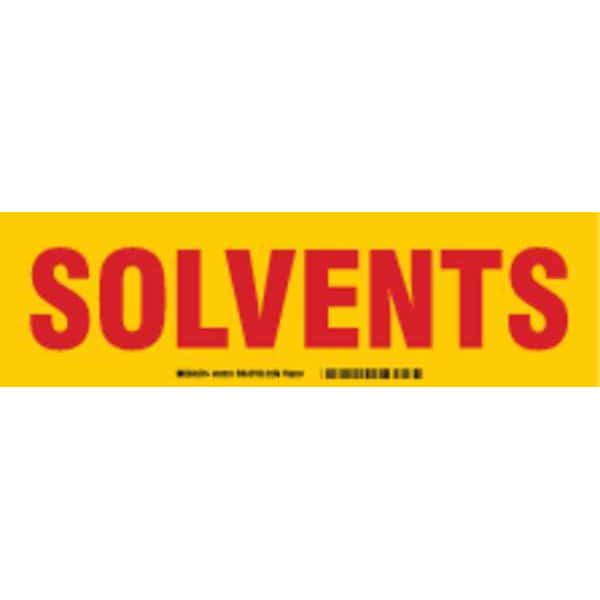 Brady Cabinet Label, 3-1/2 In. H, 12 In. W, 60303 - 60303