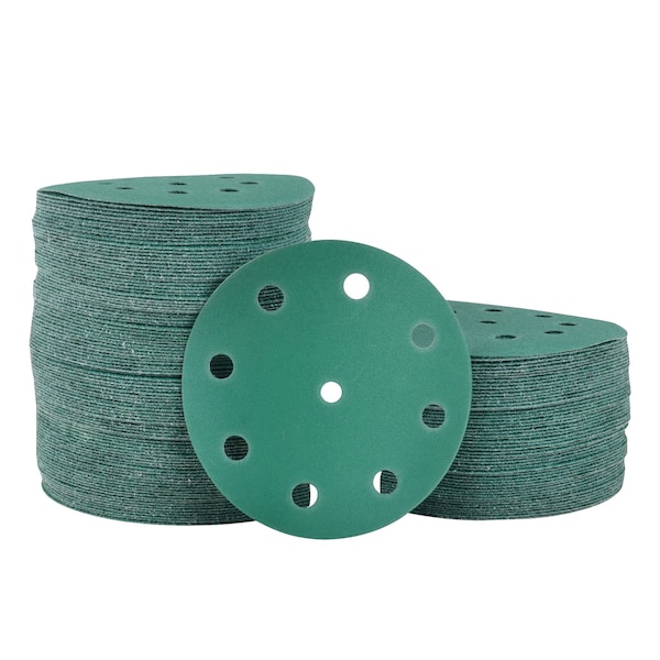 Legit Grit 5 inch Sand paper Disc, 9-Hole, 150 Grit, 150PK - LG5-9150-150