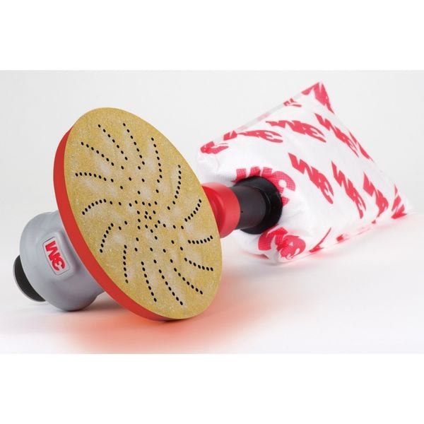 3M Hook-and-Loop Sanding Disc, 5 in Dia, No Hole, Aluminum Oxide, P400 Grit, Coated Type, 236U - 7010029934