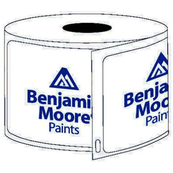 Easy-To-Organize 1.875 x 1.25 in. CS 2BM Thermal Paint Formula Label with the Benjamin Moore Logo, White - 400 Count - EA3852197