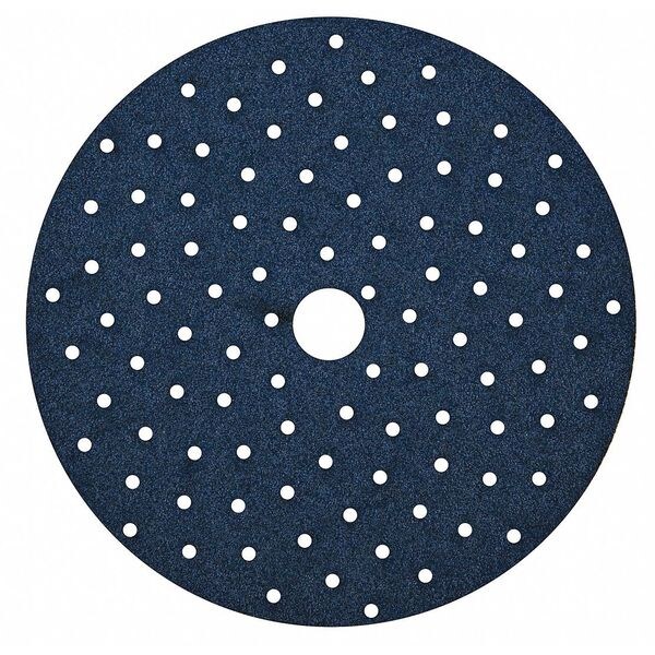 Norton Abrasives Hook-and-Loop Sanding Disc, 6" Dia, Multi-Hole, Zirconia Alumina, 60 Grit, Coated Type - 07660705490