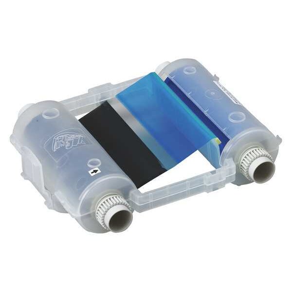 Brady Ribbon Cartridge, 4-1/8" W, 200 ft. L, Black/Blue - 76775