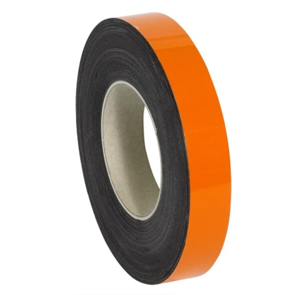 Officespace 1 in. x 50 ft. Orange Warehouse Labels - Magnetic Rolls - OF2833528